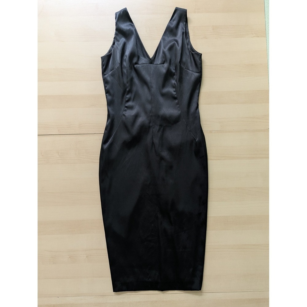 Vtg Y2K D&G Dolce And Gabbana Little Black Dress Satin 28/42 6 / 8 Ittierre 2001 - Picture 2 of 16